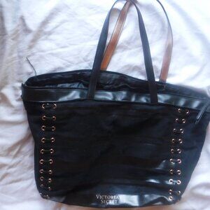 Victoria Secret Womens Black Tote Bag